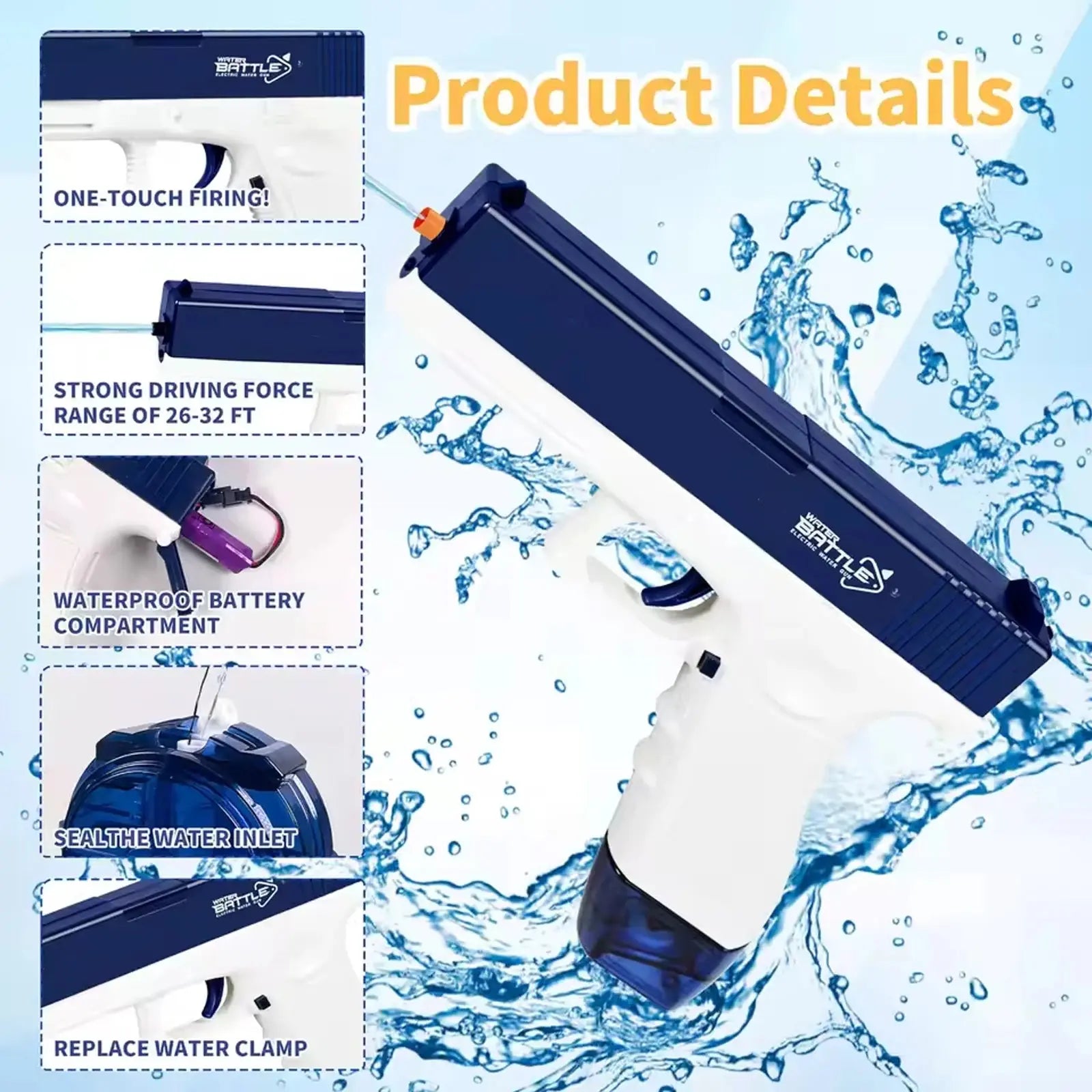 Electric Water Gun Rechargeable Ma boutique